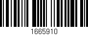 Código de barras (EAN, GTIN, SKU, ISBN): '1665910'