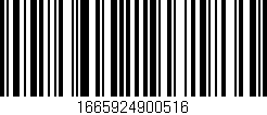 Código de barras (EAN, GTIN, SKU, ISBN): '1665924900516'
