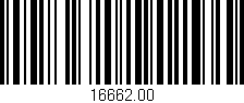 Código de barras (EAN, GTIN, SKU, ISBN): '16662.00'