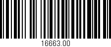 Código de barras (EAN, GTIN, SKU, ISBN): '16663.00'