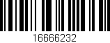 Código de barras (EAN, GTIN, SKU, ISBN): '16666232'