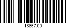 Código de barras (EAN, GTIN, SKU, ISBN): '16667.00'