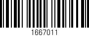 Código de barras (EAN, GTIN, SKU, ISBN): '1667011'