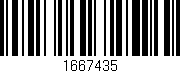 Código de barras (EAN, GTIN, SKU, ISBN): '1667435'
