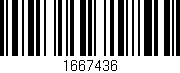 Código de barras (EAN, GTIN, SKU, ISBN): '1667436'