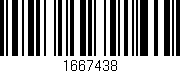Código de barras (EAN, GTIN, SKU, ISBN): '1667438'