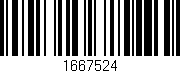 Código de barras (EAN, GTIN, SKU, ISBN): '1667524'