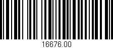 Código de barras (EAN, GTIN, SKU, ISBN): '16676.00'