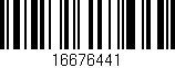 Código de barras (EAN, GTIN, SKU, ISBN): '16676441'
