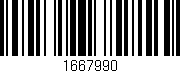 Código de barras (EAN, GTIN, SKU, ISBN): '1667990'