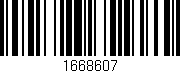 Código de barras (EAN, GTIN, SKU, ISBN): '1668607'