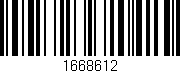 Código de barras (EAN, GTIN, SKU, ISBN): '1668612'