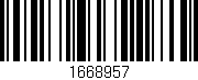 Código de barras (EAN, GTIN, SKU, ISBN): '1668957'