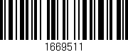 Código de barras (EAN, GTIN, SKU, ISBN): '1669511'