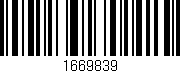 Código de barras (EAN, GTIN, SKU, ISBN): '1669839'