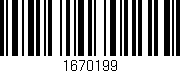 Código de barras (EAN, GTIN, SKU, ISBN): '1670199'
