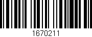 Código de barras (EAN, GTIN, SKU, ISBN): '1670211'