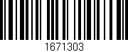 Código de barras (EAN, GTIN, SKU, ISBN): '1671303'