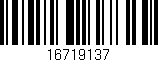 Código de barras (EAN, GTIN, SKU, ISBN): '16719137'