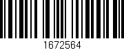 Código de barras (EAN, GTIN, SKU, ISBN): '1672564'