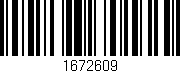 Código de barras (EAN, GTIN, SKU, ISBN): '1672609'