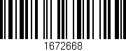 Código de barras (EAN, GTIN, SKU, ISBN): '1672668'
