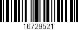 Código de barras (EAN, GTIN, SKU, ISBN): '16729521'