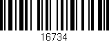 Código de barras (EAN, GTIN, SKU, ISBN): '16734'