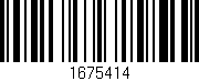 Código de barras (EAN, GTIN, SKU, ISBN): '1675414'