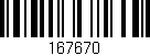 Código de barras (EAN, GTIN, SKU, ISBN): '167670'