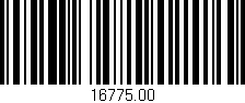 Código de barras (EAN, GTIN, SKU, ISBN): '16775.00'