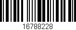 Código de barras (EAN, GTIN, SKU, ISBN): '16788228'