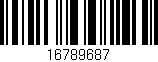 Código de barras (EAN, GTIN, SKU, ISBN): '16789687'
