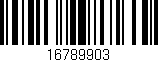 Código de barras (EAN, GTIN, SKU, ISBN): '16789903'