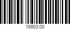 Código de barras (EAN, GTIN, SKU, ISBN): '16803.00'