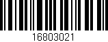 Código de barras (EAN, GTIN, SKU, ISBN): '16803021'
