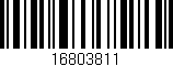 Código de barras (EAN, GTIN, SKU, ISBN): '16803811'