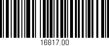 Código de barras (EAN, GTIN, SKU, ISBN): '16817.00'