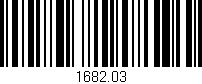 Código de barras (EAN, GTIN, SKU, ISBN): '1682.03'