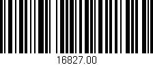 Código de barras (EAN, GTIN, SKU, ISBN): '16827.00'