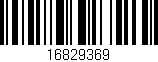 Código de barras (EAN, GTIN, SKU, ISBN): '16829369'