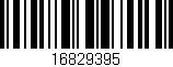 Código de barras (EAN, GTIN, SKU, ISBN): '16829395'