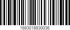 Código de barras (EAN, GTIN, SKU, ISBN): '1683016830036'