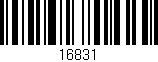 Código de barras (EAN, GTIN, SKU, ISBN): '16831'