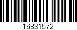 Código de barras (EAN, GTIN, SKU, ISBN): '16831572'