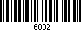 Código de barras (EAN, GTIN, SKU, ISBN): '16832'