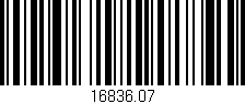 Código de barras (EAN, GTIN, SKU, ISBN): '16836.07'