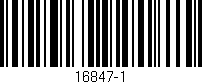 Código de barras (EAN, GTIN, SKU, ISBN): '16847-1'