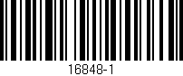 Código de barras (EAN, GTIN, SKU, ISBN): '16848-1'