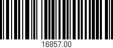 Código de barras (EAN, GTIN, SKU, ISBN): '16857.00'